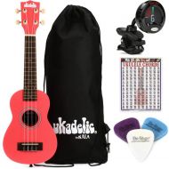 Kala Ukadelic Soprano Ukulele Essentials Bundle - Razzle Dazzle