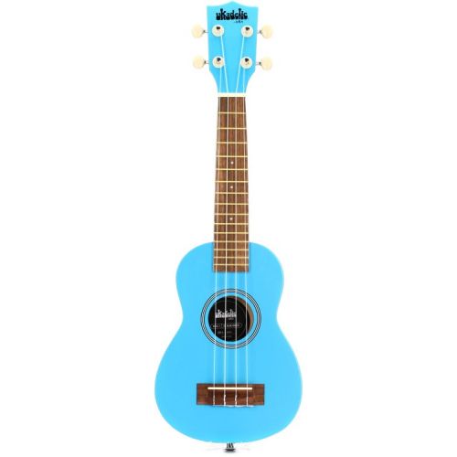  Kala Ukadelic Soprano Ukulele Essentials Bundle - Blue Yonder