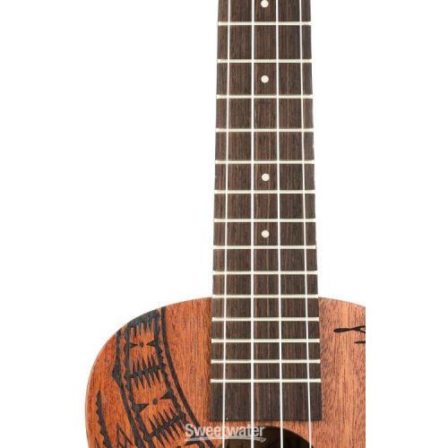  Kala Voyage Collection Guidance Concert Ukulele - Natural with Maori Design