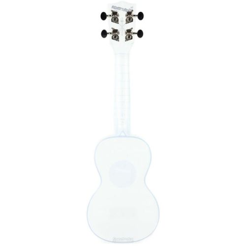  Kala Waterman Seaglass Collection Soprano Ukulele - Transparent Frosted Glass