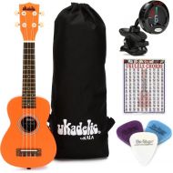 Kala Ukadelic Soprano Ukulele Essentials Bundle - Marmalade