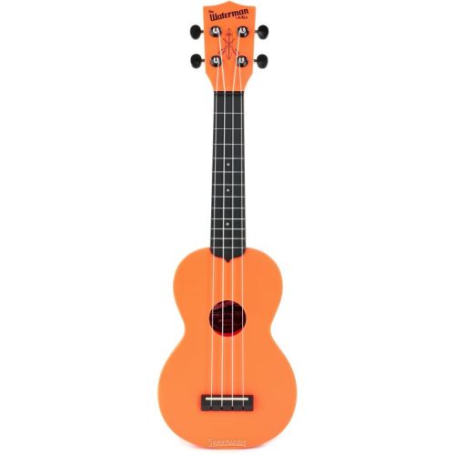  Kala Waterman Beach Collection Soprano Ukulele - Sunset Orange