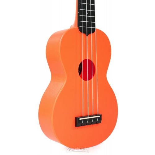  Kala Waterman Beach Collection Soprano Ukulele - Sunset Orange