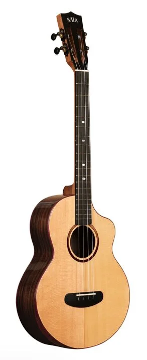  Kala Contour Series Baritone Ukulele - Natural Spruce