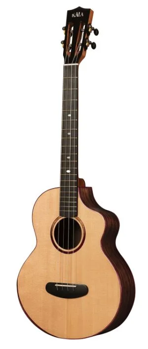  Kala Contour Series Baritone Ukulele - Natural Spruce