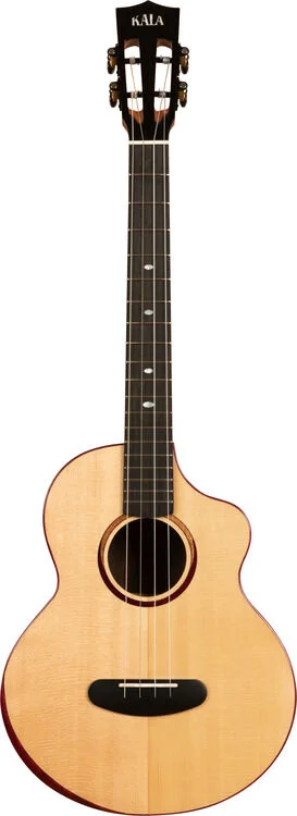  Kala Contour Series Baritone Ukulele - Natural Spruce