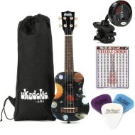 Kala Ukadelic Soprano Ukulele Essentials Bundle - Spaced Out