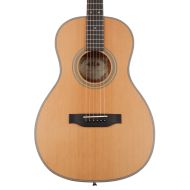 Kala Solid Cedar Top Parlor Guitar - Natural