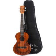 Kala Voyage Collection Courage Tenor Ukulele - Natural with Maori Design