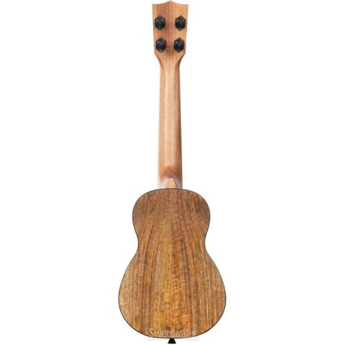  Kala Curly Mango Soprano Long Neck Ukulele - Natural Satin