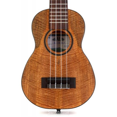  Kala Curly Mango Soprano Long Neck Ukulele - Natural Satin