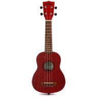 Kala Meranti Watercolor Soprano Ukelele - Adobe Red