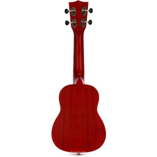  Kala Meranti Watercolor Soprano Ukelele - Adobe Red