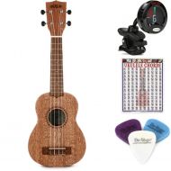 Kala KA-20 Soprano Ukulele Essentials Bundle - Natural Meranti