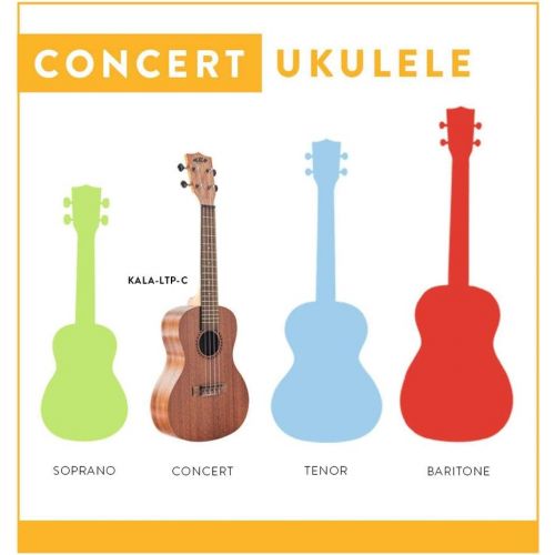  [아마존핫딜][아마존 핫딜] Official Kala Learn to Play Ukulele Concert Starter Kit, Satin Mahogany  Includes online lessons, tuner app, and booklet (KALA-LTP-C)