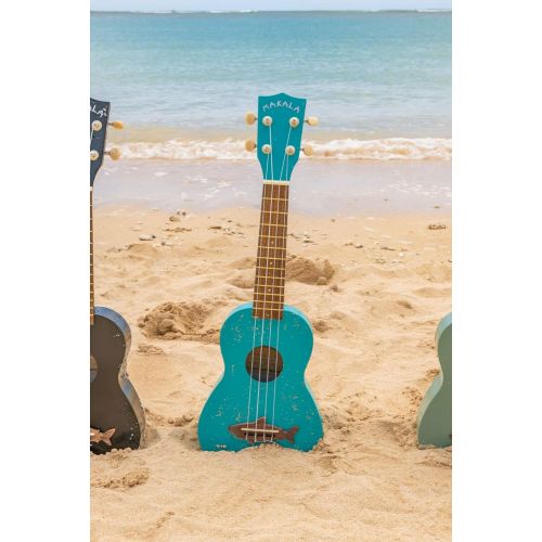  Makala Mako Blue Shark Soprano Ukulele by Kala (MK-SS/BLU)