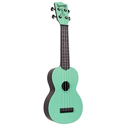  Kala Sea Foam Green Matte Soprano Waterman Ukulele KA-SWB-GN Bundle with a Kala Tuner and Lumintrail Cleaning Cloth