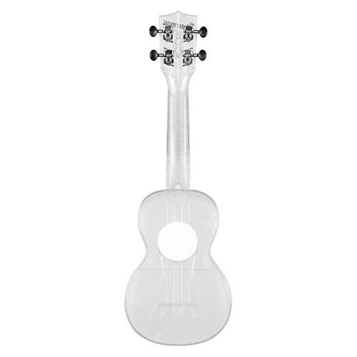  Kala Transparent Ice Soprano Waterman Ukulele KA-SWT Bundle with a Kala Tuner and Lumintrail Cleaning Cloth