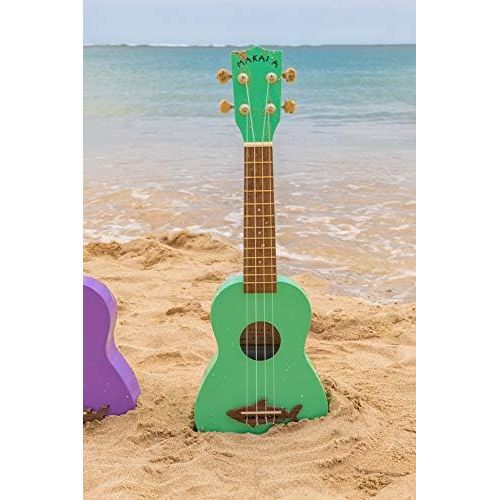  [아마존베스트]Makala Surf Green Shark Soprano Ukulele by Kala (MK-SS/GRN)