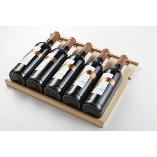  Kalamera KRC-33DZF Design Weinkuehlschrank fuer bis zu 33 Flaschen (bis zu 310 mm Hoehe),zwei Temperaturzonen ,5-10°C/ 10-18°C, (100 Liter, LED Bedienoberflaeche, 2 Kuehlzonen, Edelstah
