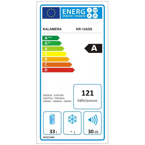  Kalamera KR-12ASS Edelstahl Weinkuehlschrank 33 Liter 12 Flasche Weinklimakuehschrank Minibar Freistehend Temperaturzonen 8-18C