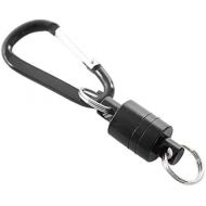 [아마존베스트]Kalaokei Mountaineering Wireless Missed Rope Magnetic Buckle Outdoor Fishing Aluminum Alloy Portable Magnetic Carabiner Lanyard Clip Black