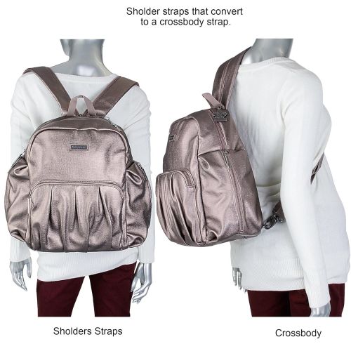  Convertible Fashion Diaper Backpack Sling: Kalencom Chicago Diaper Backpack and Crossbody Sling...
