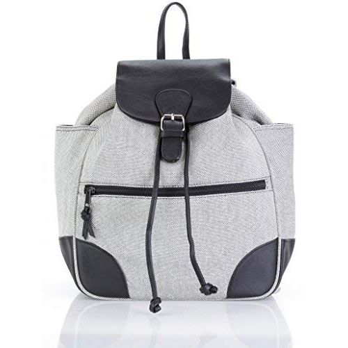  Classic Fashion Diaper Bag: KD by Kalencom Diaper Backpack with Padded Changing Pad and Matching Accessories Case (Heather Gray)