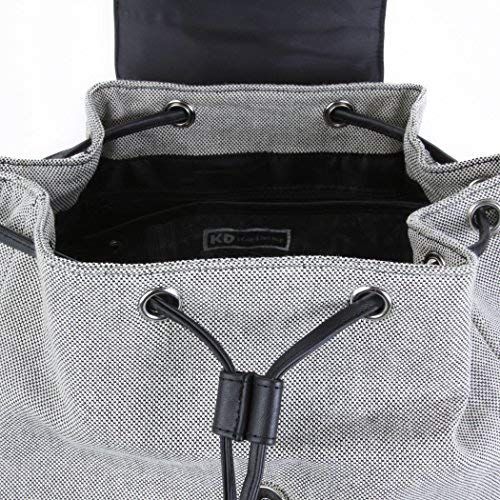  Classic Fashion Diaper Bag: KD by Kalencom Diaper Backpack with Padded Changing Pad and Matching Accessories Case (Heather Gray)