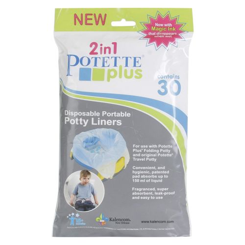  [아마존베스트]Kalencom Potette Plus Potty Seat Liners with Magic Disappearing Ink, 30 Count