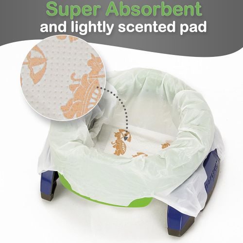  [아마존베스트]Kalencom Potette Plus Potty Seat Liners with Magic Disappearing Ink, 30 Count