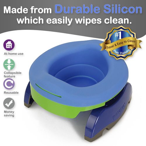  [아마존베스트]Kalencom Potette Plus Collapsible Reusable Liner For Home Use With The 2-in-1 Potette Plus Potty (sold...