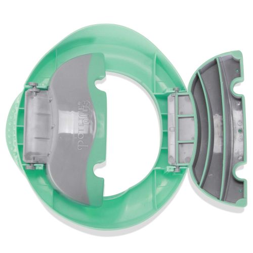  [아마존베스트]Kalencom Potette Plus Premium 2 in 1 Travel Potty and Toilet Seat Trainer Ring with Built in Pee Guard and Easy-Grip Handles (Teal/Gray)