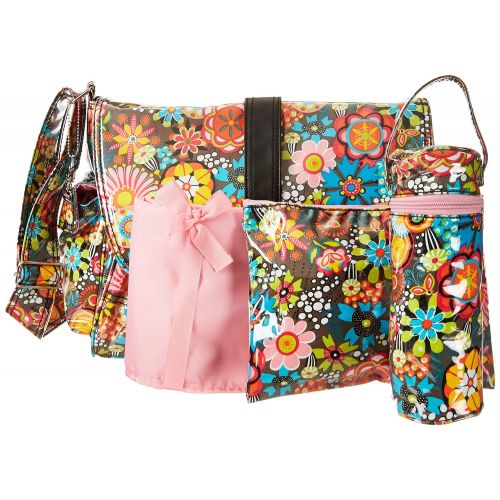  Kalencom Laminated Buckle Bag, Retro Floral