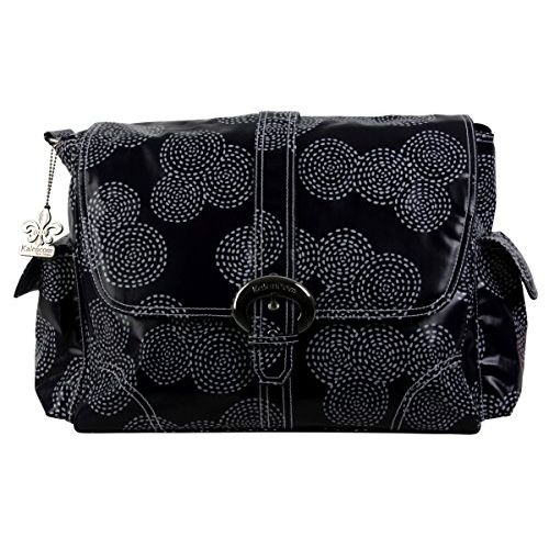  Kalencom Matte Coated Buckle Bag, Maze Black/White