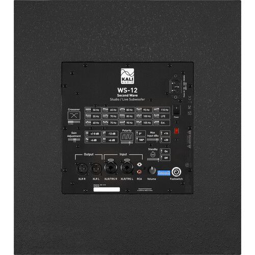  Kali Audio WS-12 V2 Project Watts Studio/Live 1000W Powered Subwoofer (Black)