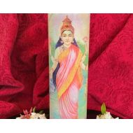 KaliKares Lakshmi Candle / Prayer candle / Candle lover gift / Unique candle gifts / 7 day candle / Goddess candle /Novena candle /Glass pillar candle