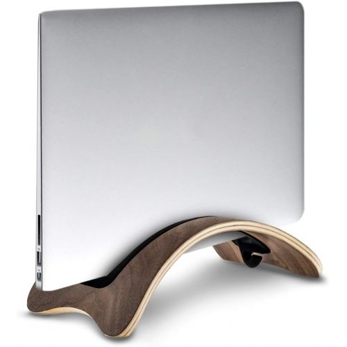  [아마존베스트]kalibri Laptop Stand / Notebook Stand - Holder Made of Wood 3x Silicone Insert for MacBook Air/Pro/Pro Retina/Tablet iPad - Walnut Wood