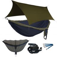 Kalinco ENO Double Deluxe Hammock OneLink Tent System - Guardian Bug Net, Atlas Strap, and Tarp