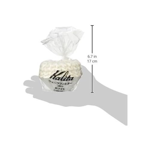  Kalita Wave (100P) Paper Filter, SIZE 155, White