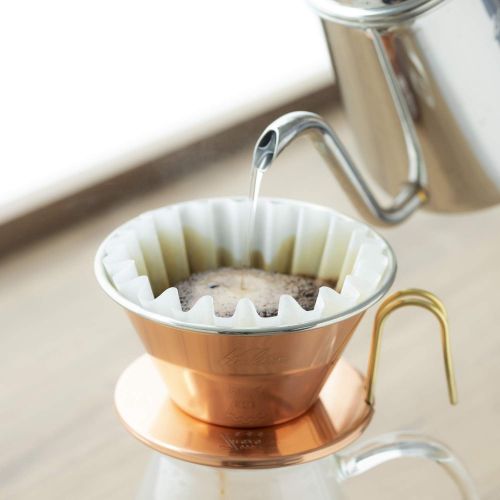  Kalita Coffee Dripper TSUBAME WDC-185 2-4 Person Use Copper 5099 by Kalita