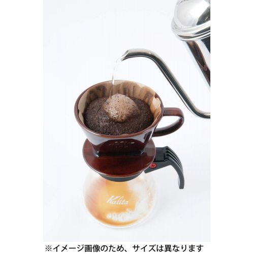  Kalita Ceramic Coffee Dripper (Brown) for 2-4 Cups