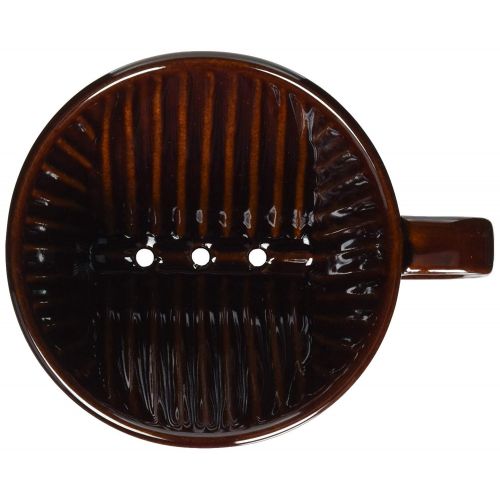  [아마존베스트]Kalita Ceramic Coffee Dripper (Brown) for 2-4 Cups