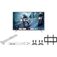 Kalley 55-inch K-LED55UHDSFBT Smart TV 4K Ultra HD LED Screen with Bluetooth, Remote Control with Access to Netflix, YouTube + Wall Mount and Cable Concealer (Included)