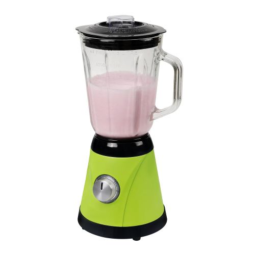  Team Kalorik Standmixer mit 1,5 l Glaskrug, 6 Leistungsstufen, 600 W, Gruen/Schwarz, TKG BL 1002 AG