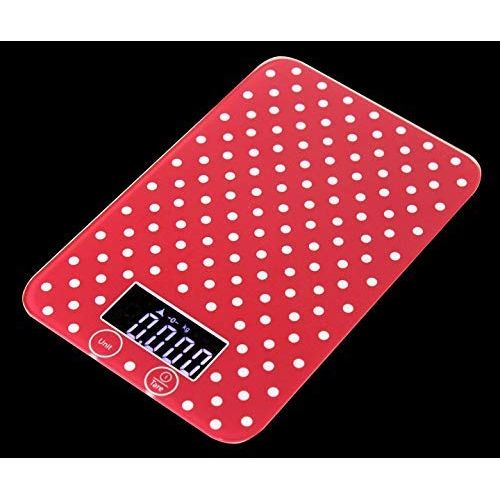  Kalorik Efbe-Schott Retro Kitchen Scales 5kg/Maximum Load Capacity, Red/White Polka Dots