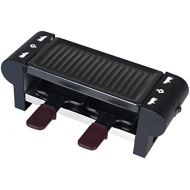 Kalorik TKG RAC 1007 CS Raclette-Grill, Metall, Kunststoff, Antihaftbeschichtung, Holz, Schwarz