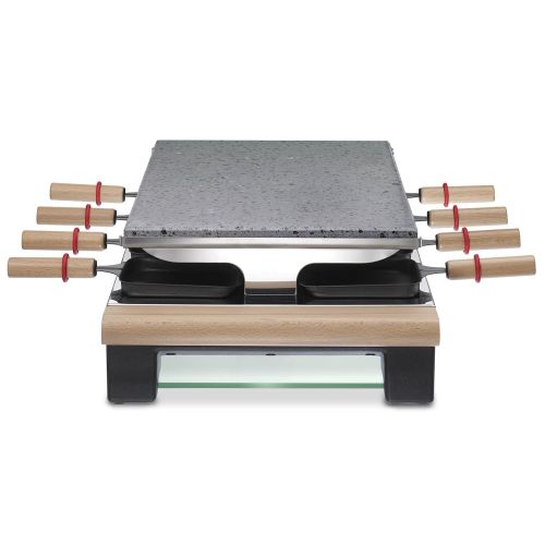  Team-Kalorik-Group LG RAC 399002 Design Raclette mit heissem Stein fuer 8 Personen