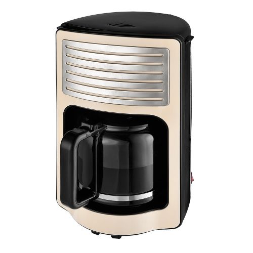  Team Kalorik Cafetiere a Filtre avec Capacite 1.8 L, Verseuse en Verre, Jusqu’a 15 Tasses, 1000 W, Beige, TKG CM 2500