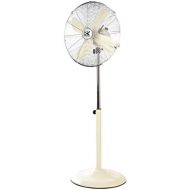 [아마존베스트]Team Kalorik Retro-Metallstandventilator, oszillierend, 50 W, 3 Geschwindigkeitsstufen, Hoehenverstellbar bis circa 130 cm, Creme-Weiss, TKG VT 1020